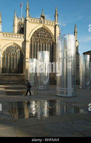 Camera Urban da Pezo von Ellrichshausen e Felice Varini, Trinity Square, Ministro dello scafo, Hull, Inghilterra Foto Stock