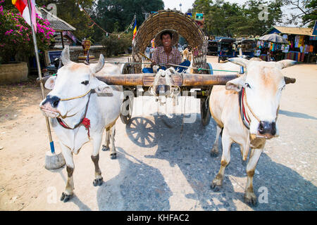 Mingun,MYANMAR - MARC 6, 2017: birmano taxi turistici in mingun il 6 marzo 2017. Myanmar. (Birmania) Foto Stock