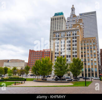 La splendida vecchi edifici in Tulsa downtown Foto Stock