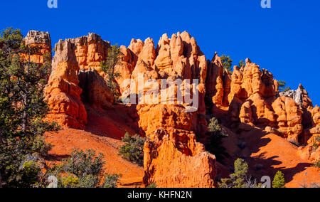 Le rocce colorate di rosso canyon dello Utah Foto Stock