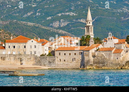 Città Vecchia (Stari Grad), Budva, Montenegro Foto Stock