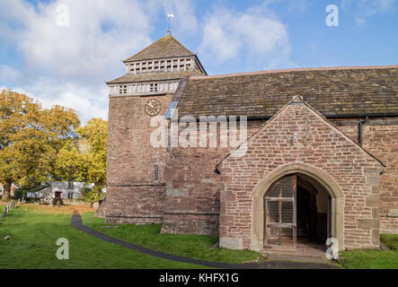 Santa Brigida è la Chiesa, Skenfrith, Monmouthshire, Wales, Regno Unito Foto Stock