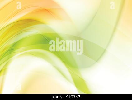 Onde astratte colorate e fluide sfondo digitale vettoriale Illustrazione Vettoriale