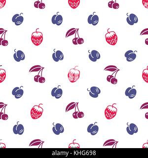 Bacche di pattern senza giunture Illustrazione Vettoriale