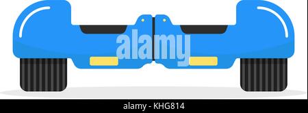 Hoverboard blu con ombra Illustrazione Vettoriale