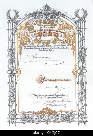 1864VlbgLandeswappen03 Foto Stock