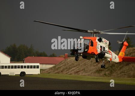 Coast Guard MH-60 elicottero Jayhawk Foto Stock