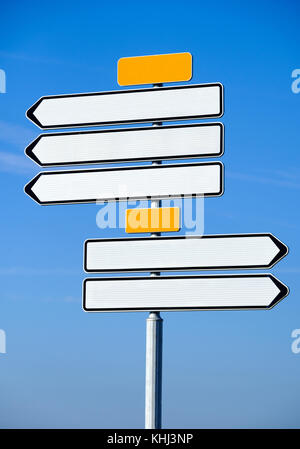 Svuotare le frecce di navigazione segno Foto Stock