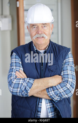 Ingegnere senior Foto Stock