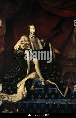 Henri Testelin - ritratto del re di Francia Luigi XIV come un bambino in veste di incoronazione 1648