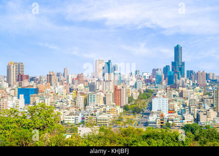 Vista aerea della città di Kaohsiung Foto Stock