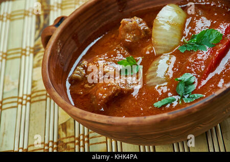 Chashushuli - carne piccante ste close up, cucina georgiana Foto Stock