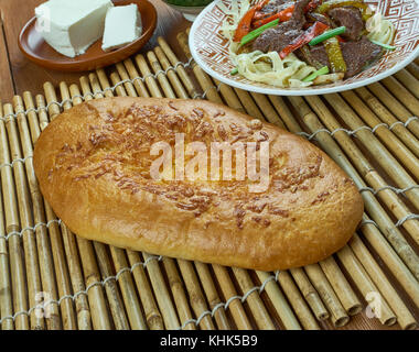 Ossezi formaggio di casa pie , close up Foto Stock