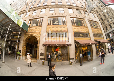 Il Fred F. francese Building, la Fifth Avenue, New York New York, Stati Uniti d'America. Stati Uniti d'America Foto Stock