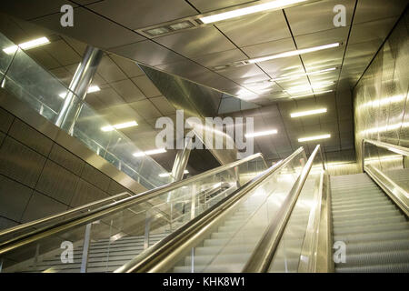 La nuova linea Benrather Metropolitana Linea a Dusseldorf, NRW in Germania Foto Stock