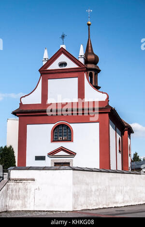 Kaple nejsvetejsi trojice chiesa in Zdar nad Sazavou città in Repubblica ceca Foto Stock