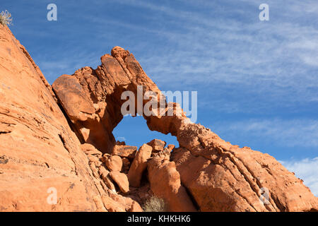 Il paesaggio del deserto nella valle del fuoco nevada usa Foto Stock