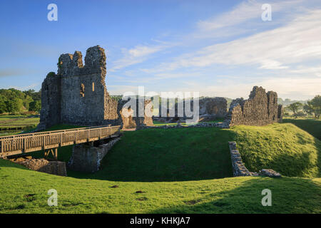 Ogmore Ogmore Castello sul mare Southerndown Mid Glamorgan (Glamorgan Heritage Coast) Galles Foto Stock