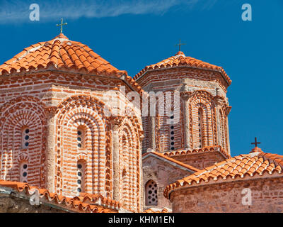 Macedone chiesa ortodossa di San Naum in San Naum complesso del convento, il lago di Ohrid Macedonia Foto Stock