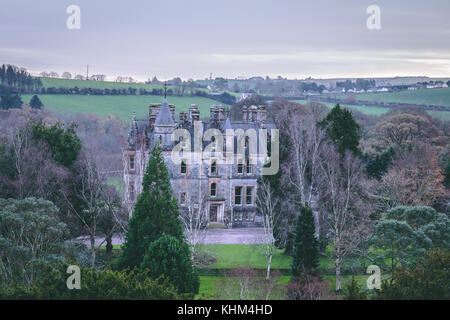 Blarney casa baronale scozzese mansion disegnato da John lanyon a Blarney Castle. Foto Stock