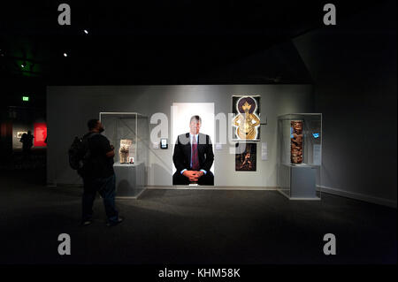 Tatuaggio mostra presso il Museo di Storia Naturale di Los Angeles, Ca Foto Stock