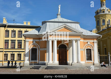 San Pietroburgo, Russia - Settembre 06: barca housel nella fortezza di Pietro e Paolo a Pietroburgo Russia il 06 settembre 2014. fortezza è l'originale ci Foto Stock