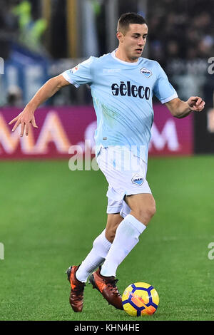 Roma, Italia. Xix nov, 2017. Roma 18-11-2017 stadio olimpico di lega di serie a roma lazio nella foto adam marusic foto fotografo01 credit: indipendente Agenzia fotografica/alamy live news Foto Stock