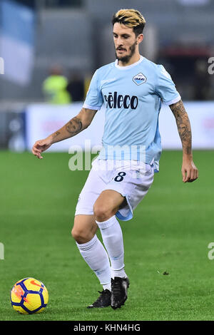 Roma, Italia. Xix nov, 2017. Roma 18-11-2017 stadio olimpico di lega di serie a roma lazio nella foto Luis Alberto foto fotografo01 credit: indipendente Agenzia fotografica/alamy live news Foto Stock