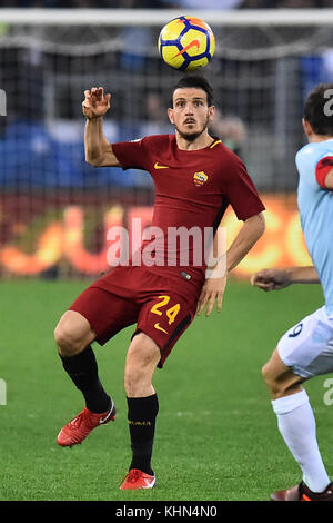 Roma, Italia. Xix nov, 2017. Roma 18-11-2017 stadio olimpico di lega di serie a roma lazio nella foto alessandro florenzi foto fotografo01 credit: indipendente Agenzia fotografica/alamy live news Foto Stock