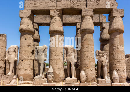 Egitto tempio di Luxor e Karnak, di Edfu e Komombo Foto Stock