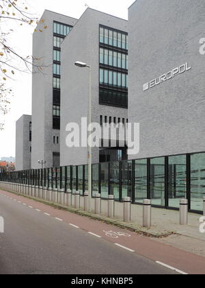 L'Aia, Paesi Bassi - 4 novembre 2017: l'Europol sede all'Aia. Foto Stock