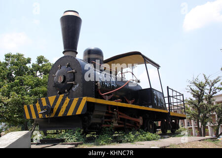 Locomotiva sulla piazza di kali, colombia Foto Stock