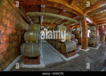 Yerevan, Armenia - 05 agosto 2017: noy (ararat) brandy Fabbrica e Museo visita con degustazione congac Foto Stock