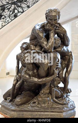 Ugolino - Ugolin 1862 Jean-Baptiste Carpeaux 1827 - 1875 è stato uno scultore francese in Francia. ( Conte Ugolino della Gherardesca . 1220 1289, conte di Donoratico, è stato un nobiluomo italiano, politico e comandante navale. Egli è stato spesso accusato di tradimento e un posto di rilievo nella Divina Commedia di Dante. ) Foto Stock