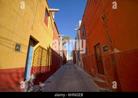 Street in san miguel de allende messico Foto Stock