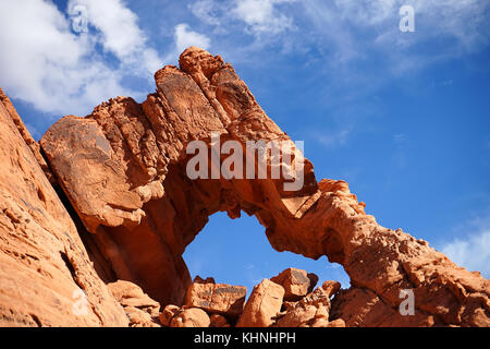 Elephant Rock nella valle del fuoco nevada Foto Stock