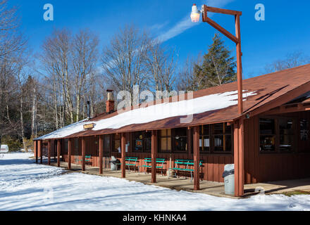 Trading Post a Blackwater Falls State Park, montagne di Allegheny, West Virginia, USA Foto Stock