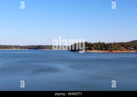 Una giornata al lago di douglas snd dam in Tennessee dell'est. Foto Stock