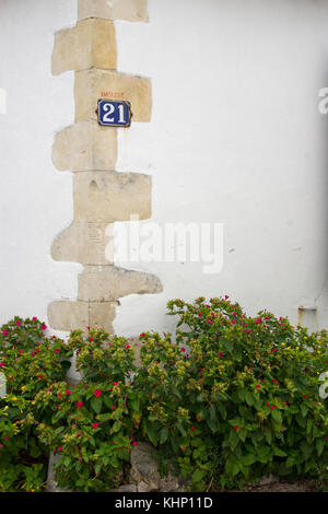 La-Courade-sur-re, numero di casa Foto Stock