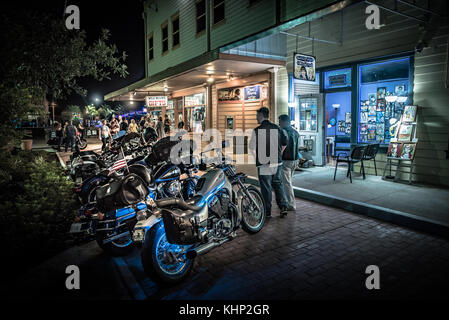 Bike Night Meet-up at Old Town Kissimmee Foto Stock