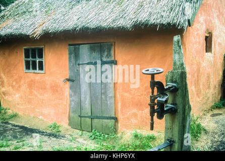 Museo di architettura popolare e vita in Pyrohiv (Pirogov) nella periferia di Liev, Ucraina. Foto Stock