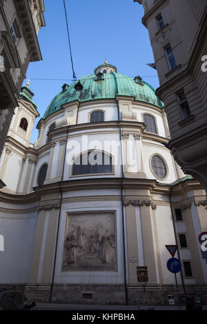 Peterskirche - Basilica di San Pietro a vienna, Austria, XVIII secolo architettura barocca Foto Stock