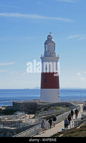 Faro di europa point, Rocca di Gibilterra Foto Stock