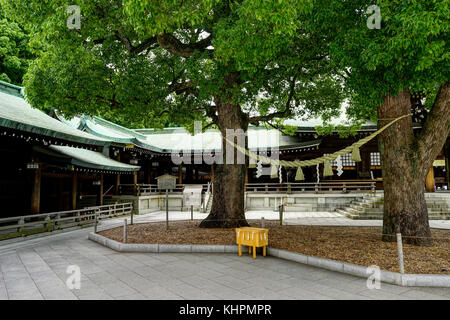 Il Tempio di Meiji Yoyogi Park Tokyo Giappone Asia. Foto scattata in giappone asia, Tokyo, Agosto 2017. Foto Stock