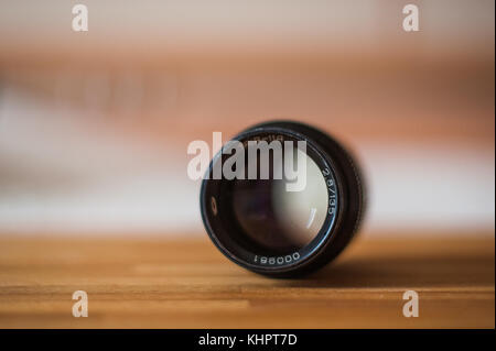 Il vecchio obiettivo della fotocamera la marcatura stretta fino tair 11a dal ussa Foto Stock