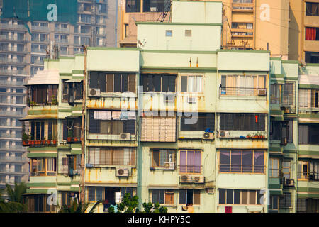 Appartamento sulla spiaggia di vivere in spiaggia Juhu di Mumbai Foto Stock