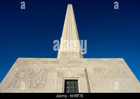 San Jacinto Battleground monumento Houston Texas Foto Stock