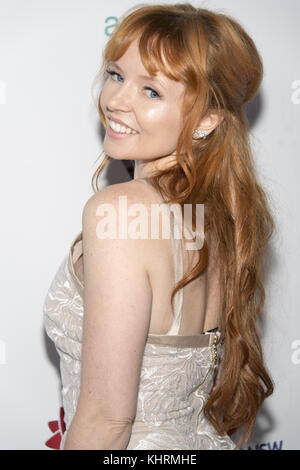 6th Annual Australians in Film Awards Gala at NeueHouse Hollywood - arrivi con: Stef Dawson dove: Los Angeles, California, Stati Uniti quando: 18 ottobre 2017 Credit: Eugene Powers/WENN.com Foto Stock