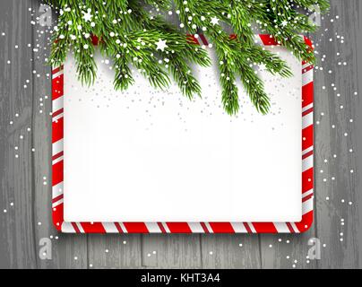 Rami d abete sfondo Illustrazione Vettoriale