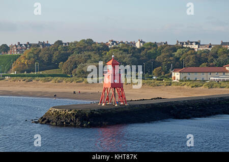 Faro, South Shields, Northumberland, Inghilterra, Gran Bretagna Foto Stock